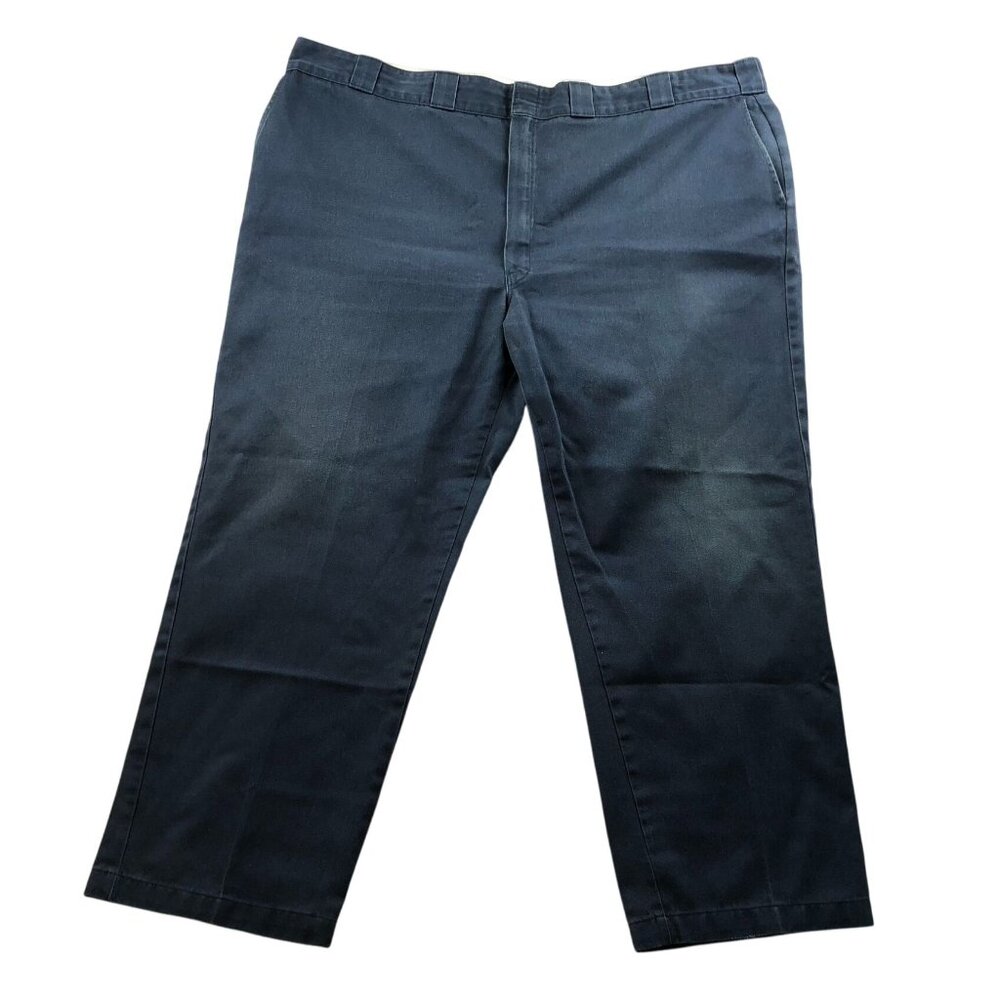 Dickies Men's Work Pants Size 48x29 Blue Workwear Straight Leg Classic Casual